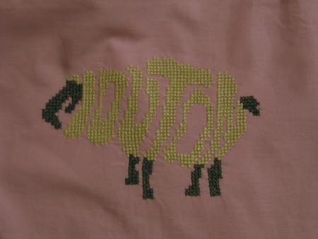 La housse  de couette est presque termin�e !