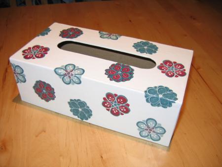 Ma premi�re r�alisation en serviettage