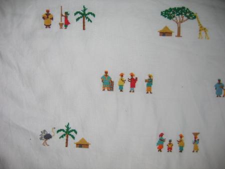 D�tail du plaid africain